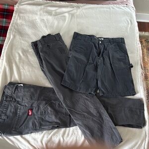 Gray Cargo Pants Casual Style
